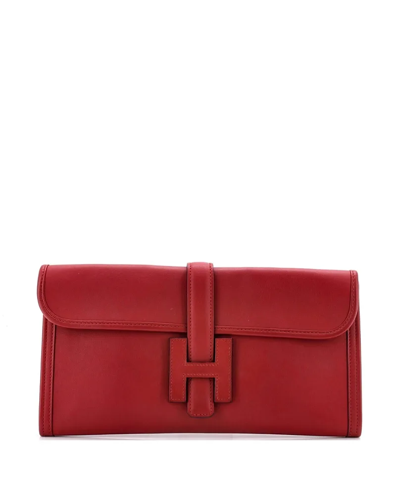 Pre-Owned Hermes 29 Jige Elan Clutch Swift by Hermes