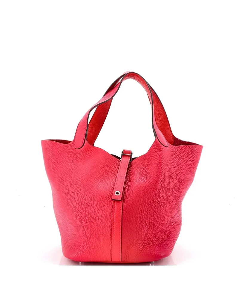 Pre-Owned Hermes mm Picotin Lock Bag Tricolor Clemence by Hermes