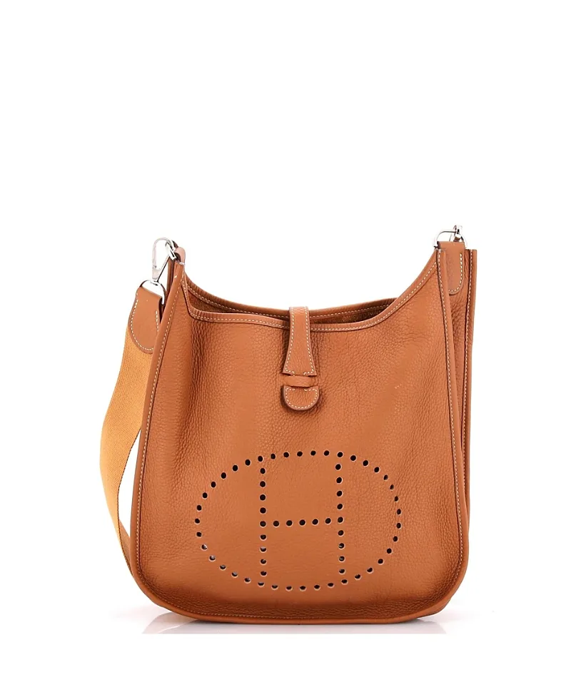 Pre-Owned Hermes Pm Evelyne Bag Gen Ii Clemence by Hermes