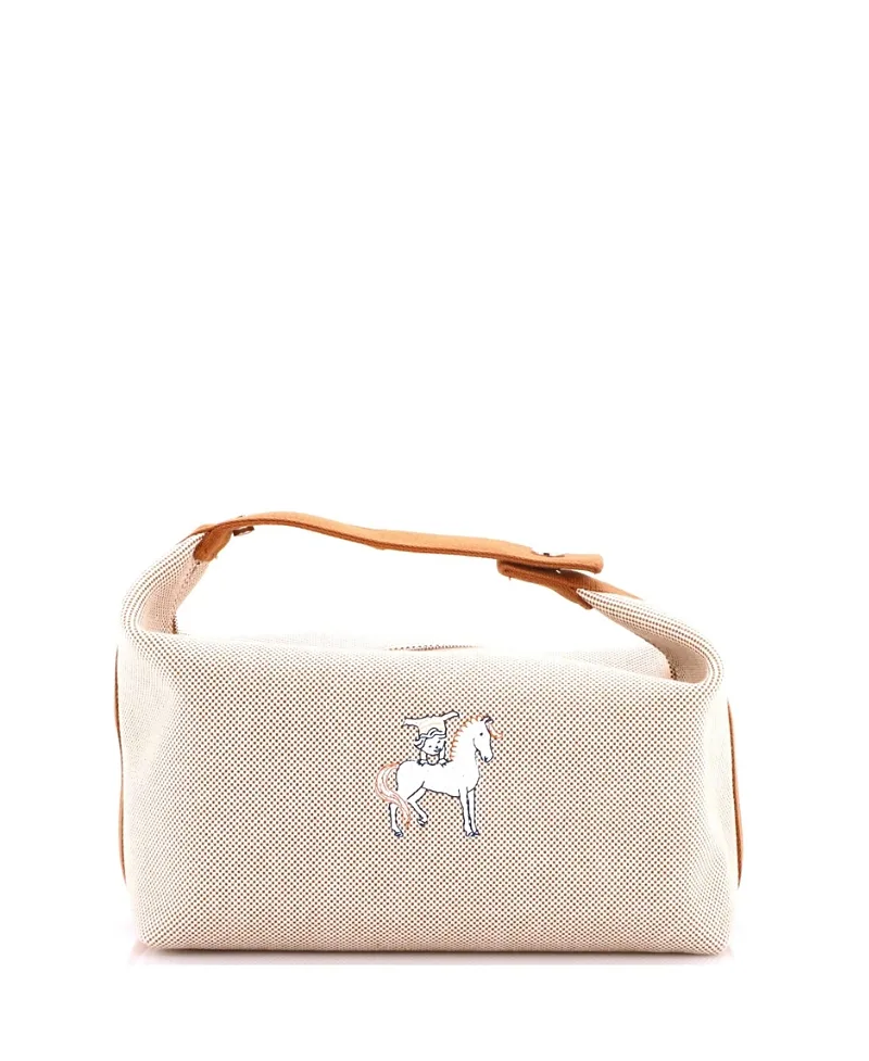 Pre-Owned Hermes Gm Bride-a-Brac Cabriole Travel Case Toile by Hermes