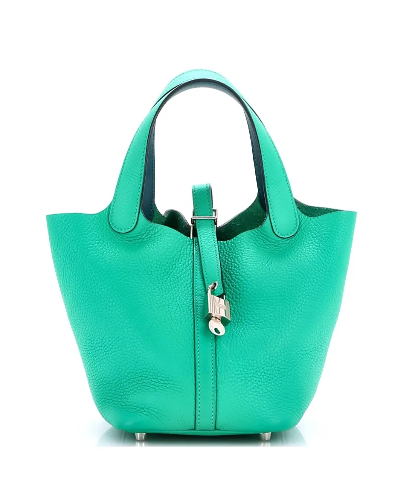 Pre-Owned Hermes Pm Eclat Picotin Lock Bag Clemence by Hermes