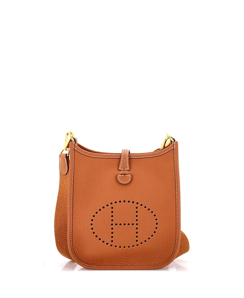 Pre-Owned Hermes Tpm Long Strap Evelyne Bag Clemence