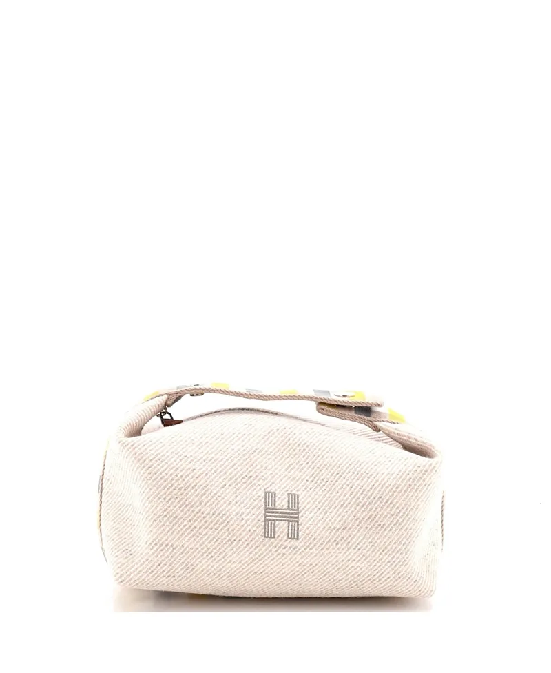 Pre-Owned Pm Bride-a-Brac Travel Case Wool by Hermes