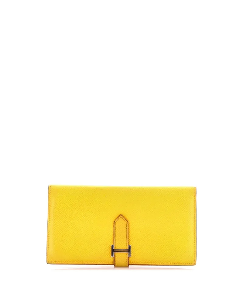 Pre-Owned Long Bearn Wallet Epsom by Hermes