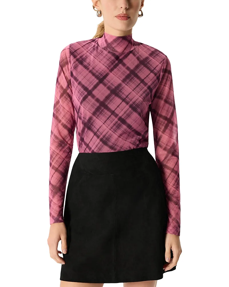 Printed Mesh Top by Whistles