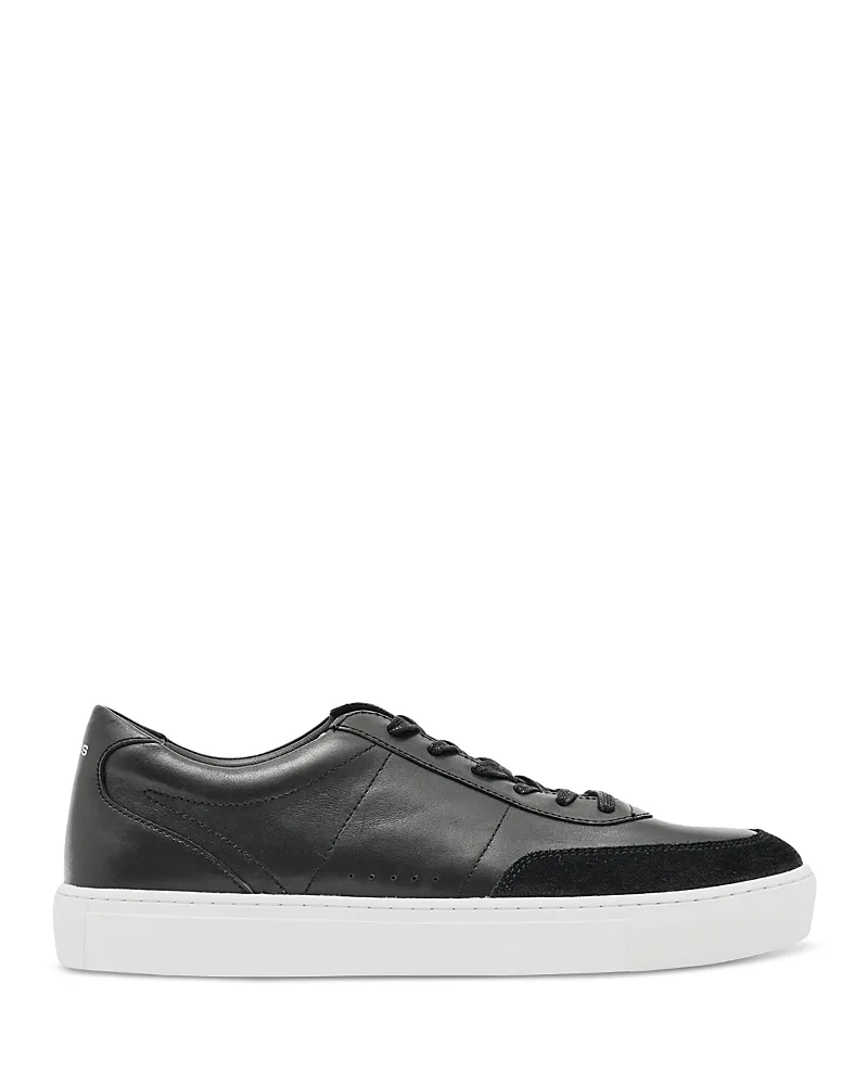 Finton Leather Low Top Sneakers by Reiss