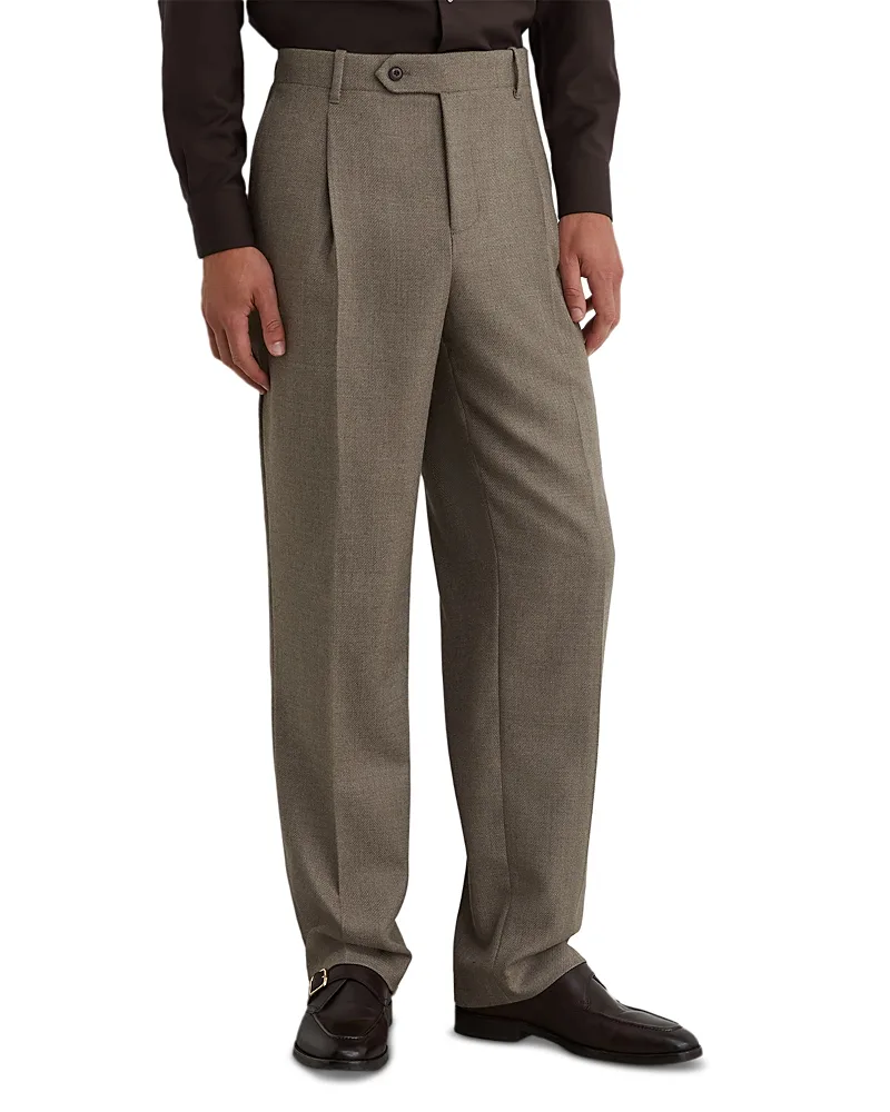 Terrain Wool Blend Relaxed Fit Suit Trousers by Reiss