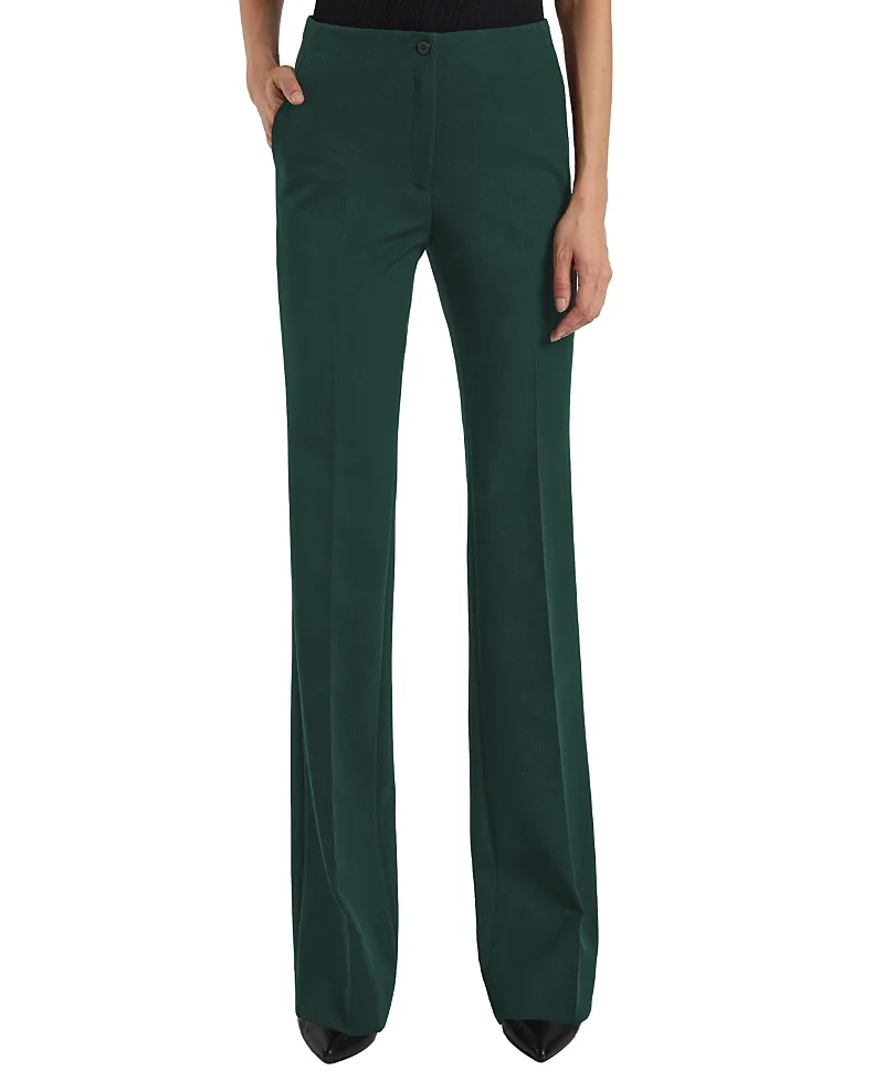 Beth Mid-Rise Flared Pant in Soft Stretch Twill by Santorelli