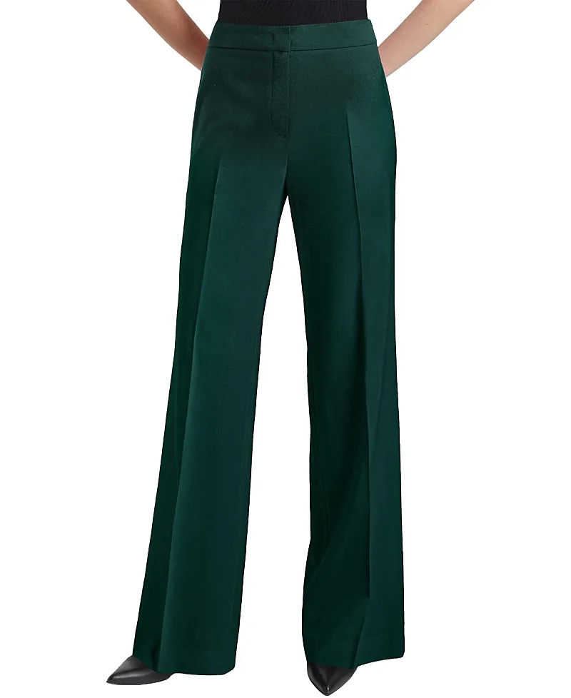 Camila Wide Leg Pant in Soft Stretch Twill by Santorelli