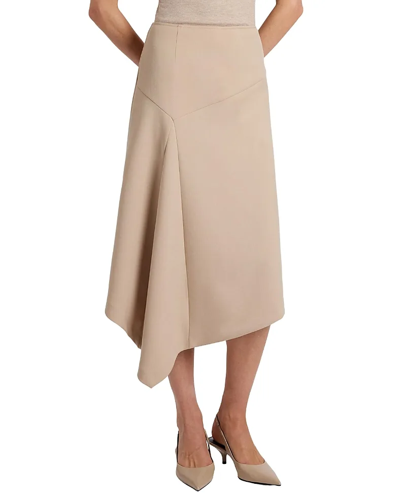 Myna Asymmetrical Midi-Length Skirt