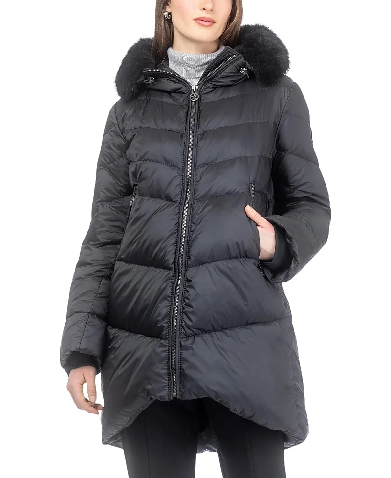 Apres-Ski Parka with Detachable Toscana Lamb Hood Trim by Gorski