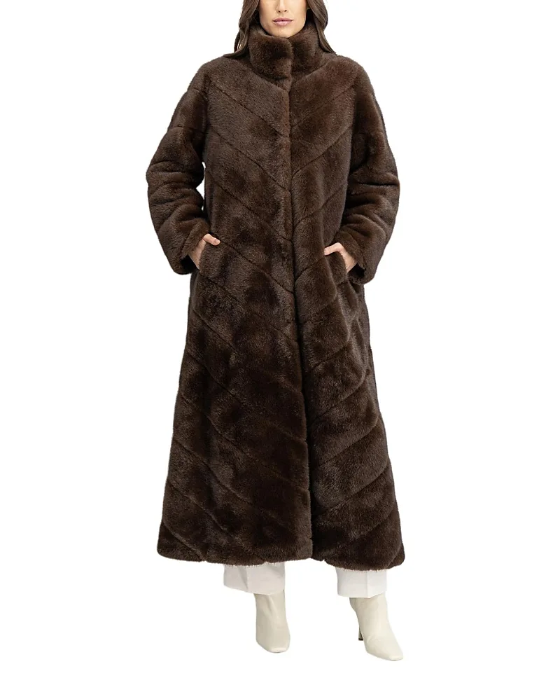 Faux Fur Mink Coat by Lyla Grant