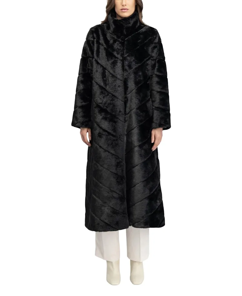 Faux Fur Mink Coat