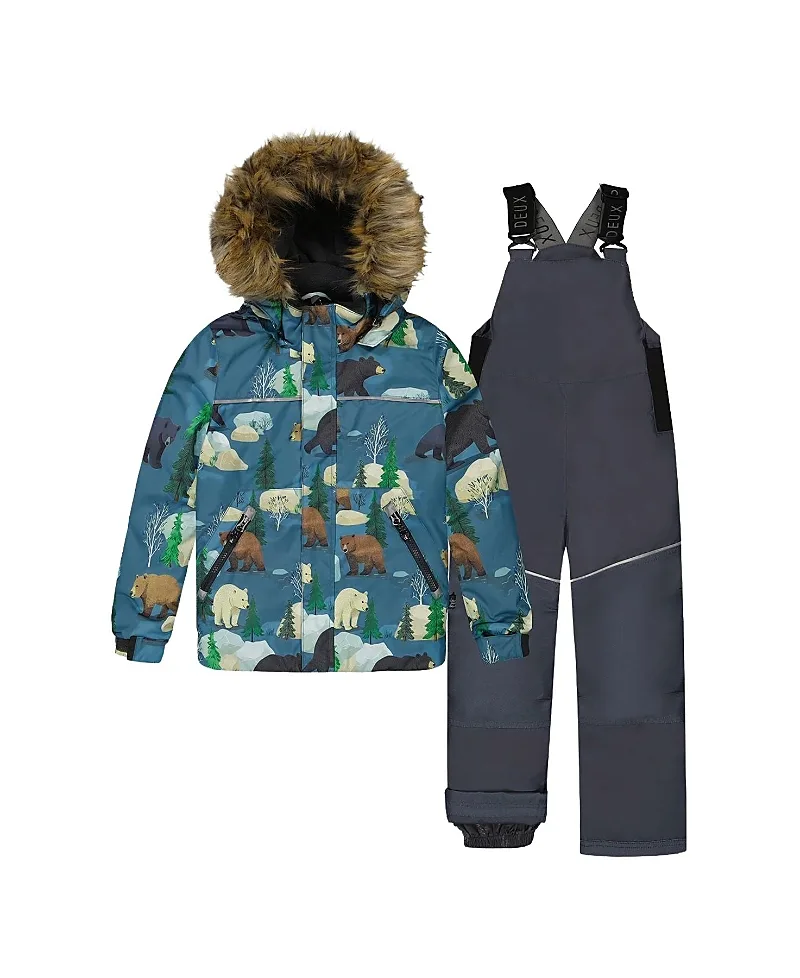 Discover Bear Jacket Snow Pants Two Piece Snowsuit by Deux Par Deux