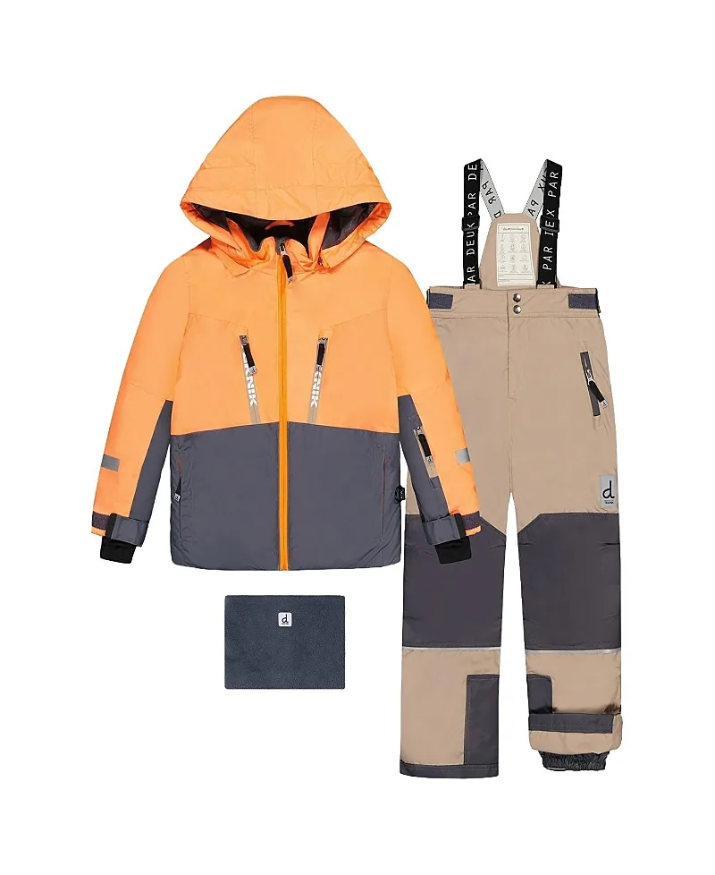 Teknik Fleece Jacket with Expandable Sleeves & Pants Two Piece Snowsuit by Deux Par Deux