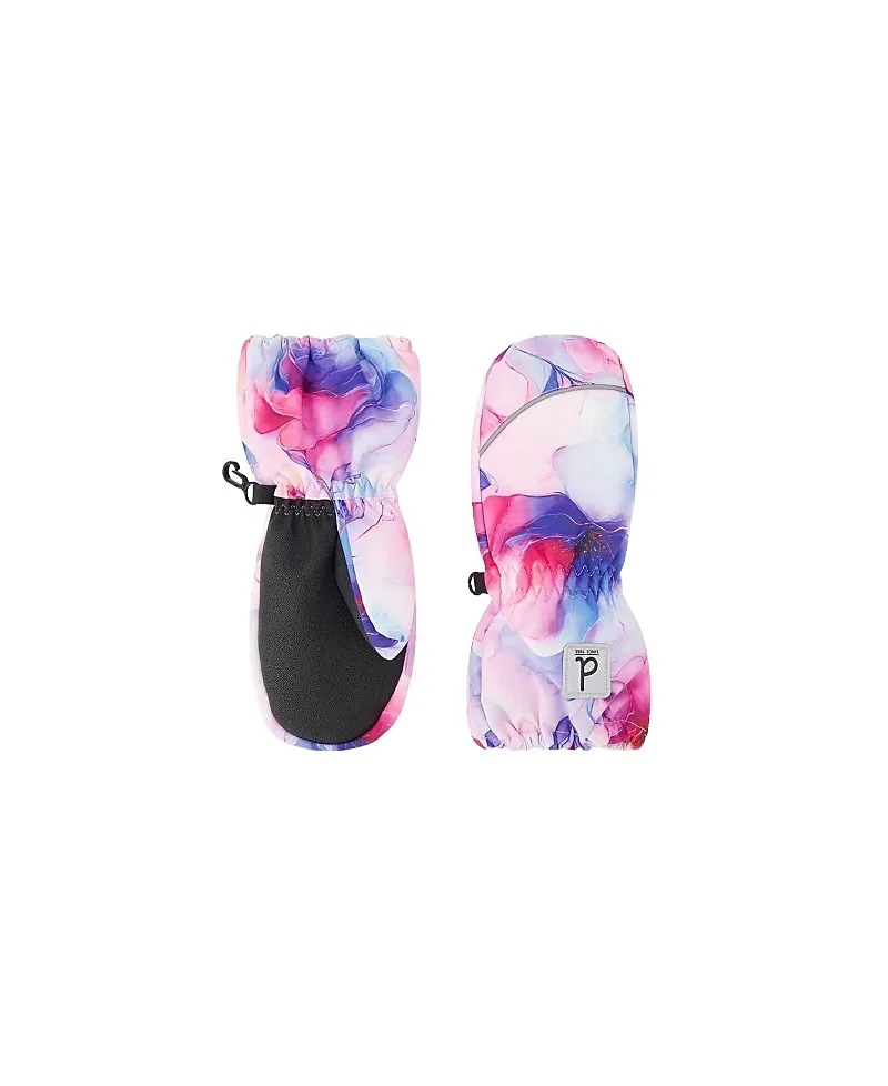 Flower Play Waterproof Rubberized Palm Winter Mittens by Deux Par Deux