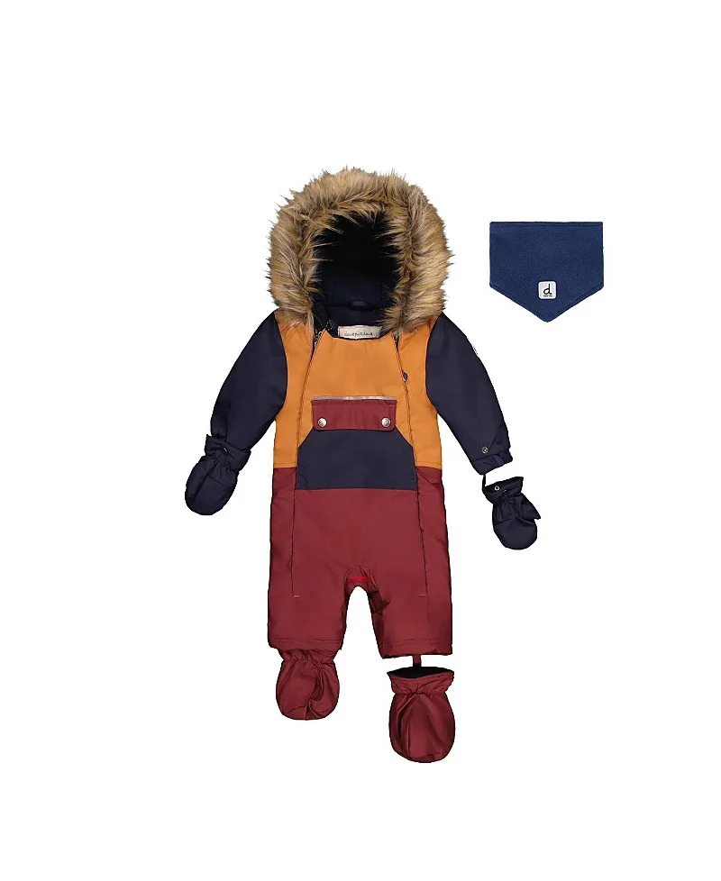Play Car Seat Crotch Zipper Fleece Neckwarmer One Piece Snowsuit by Deux Par Deux
