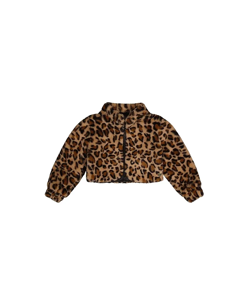 Fleece Button Front Side Pocket Jacket by Deux Par Deux