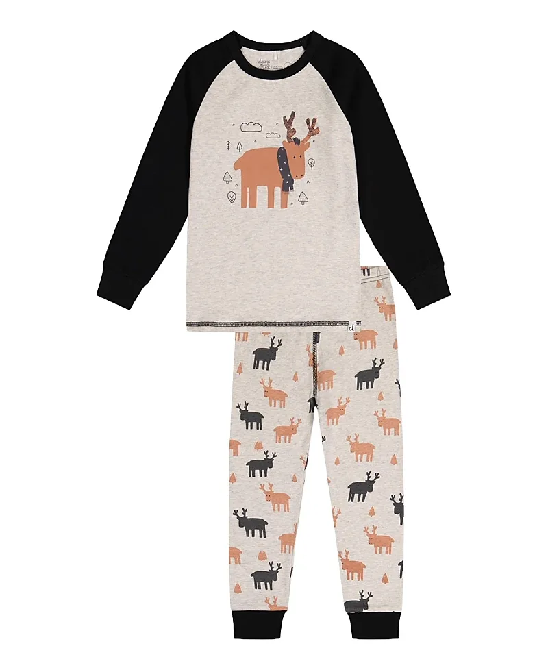 Organic Cotton Top Pants Two Piece Pajama Set by Deux Par Deux