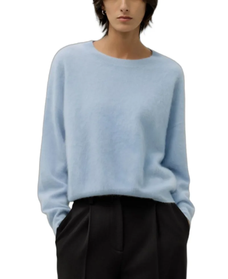 Relaxed Drop-Shoulder Cashmere Sweater by Lilysilk