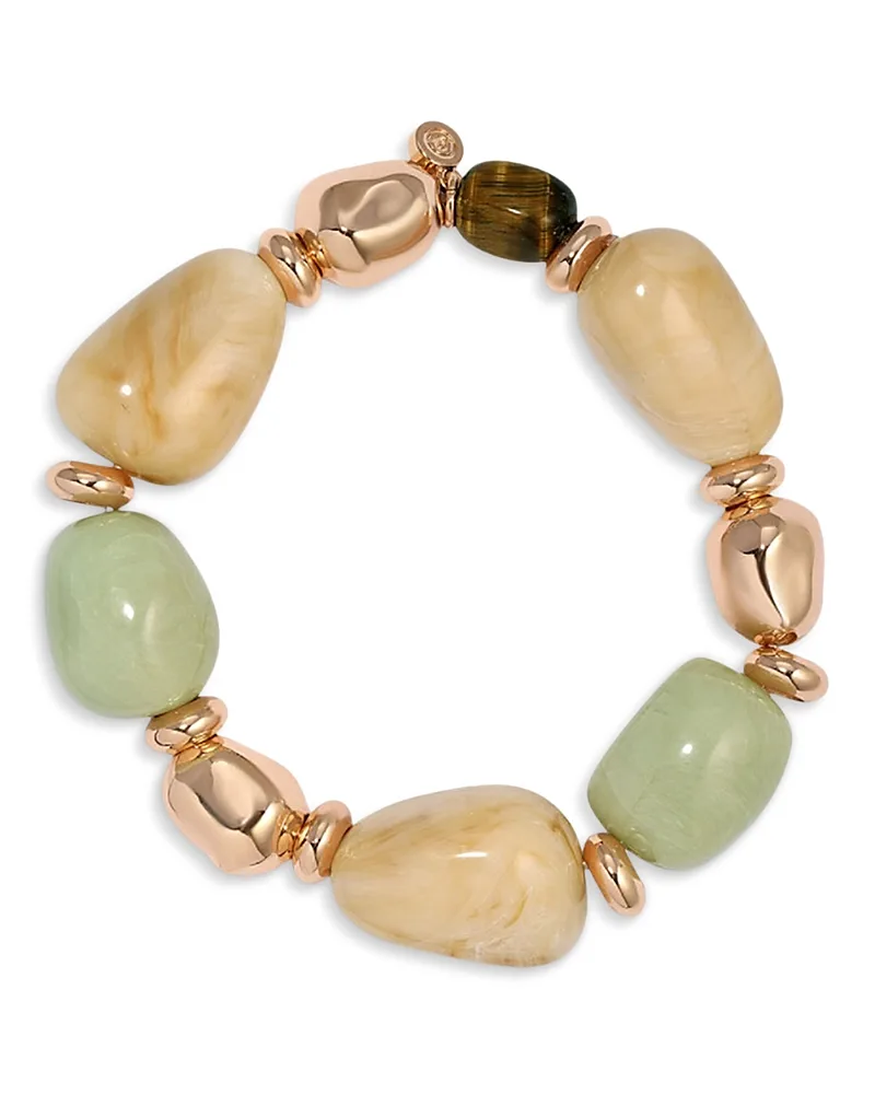 Serene Stone Gemstone Beaded Stretch Bracelet by Ettika