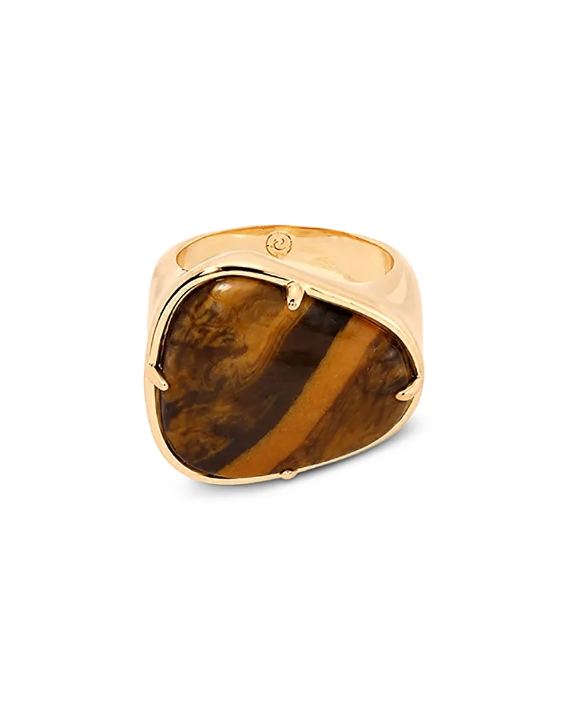 Solstice Tigers Eye Cocktail Ring by Ettika