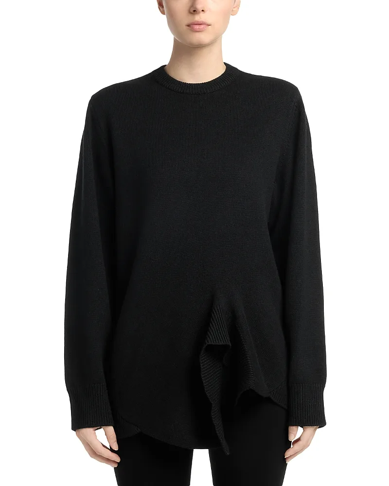 Wool & Cashmere Twist Hem Top by Totême