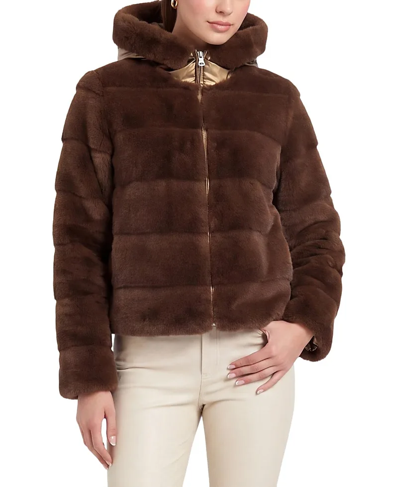 Faux Fur Mink Reversible Parka by Lyla Grant