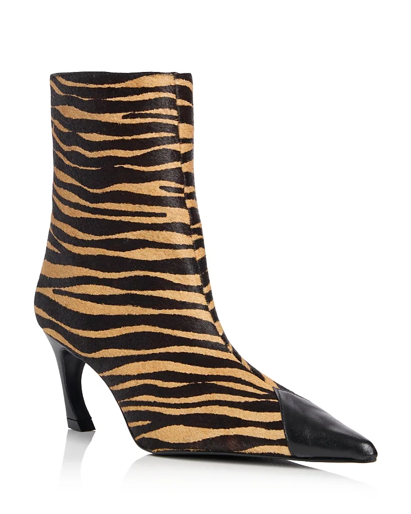 Lexi Calf Hair Cap Toe Ankle Boots by SCHUTZ
