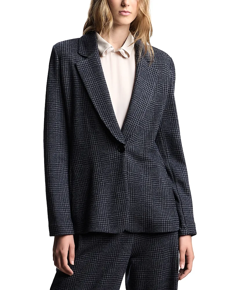 Emporio Armani Prince of Wales Single Button Blazer by Armani