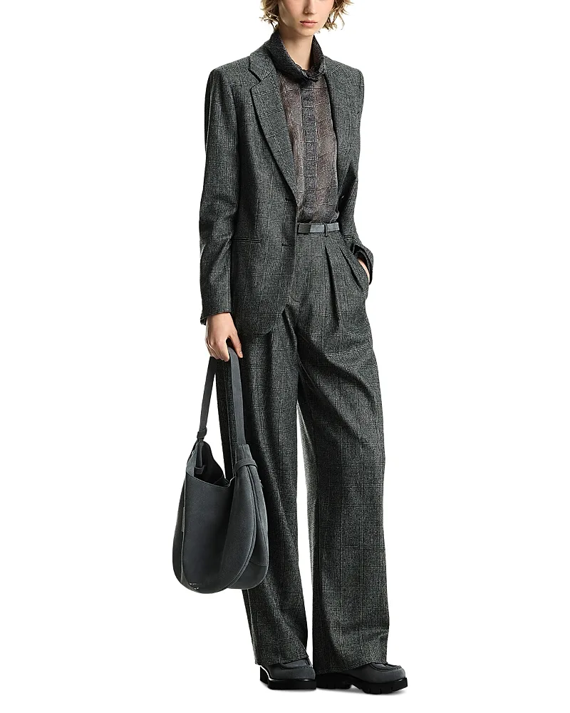Emporio Armani Check Notch Collar Blazer by Armani