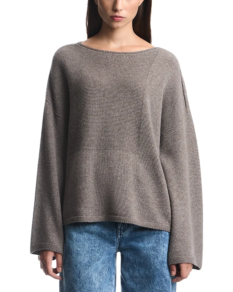 Emporio Armani Wool & Cashmere Boat Neck Sweater by Armani