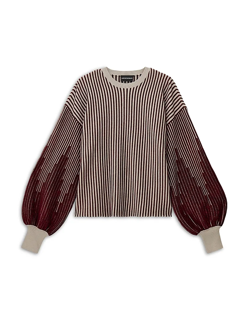 Emporio Armani Bicolor Crewneck Sweater by Armani