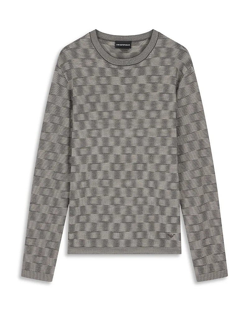 Emporio Armani Virgin Wool Fancy Stitch Sweater