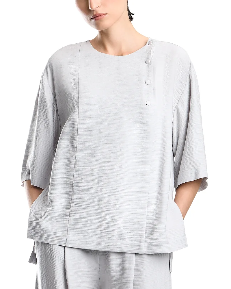 Emporio Armani Bark Effect Textured Blouse by Armani