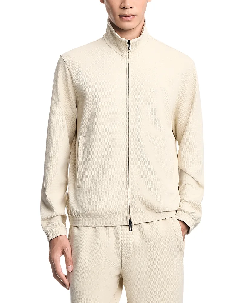 Emporio Armani Textured Full Zip Sweatshirt by Armani