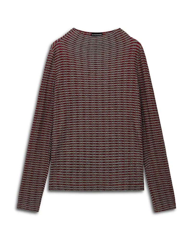 Emporio Armani Striped Jacquard Jersey Sweater by Armani