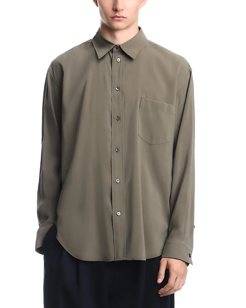 Emporio Armani Point Collar Pocket Button Down Shirt by Armani