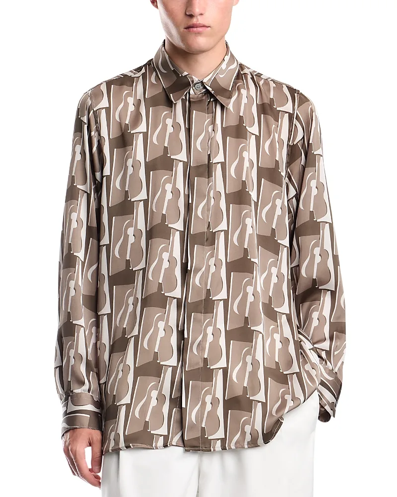 Emporio Armani Printed Long Sleeve Shirt by Armani
