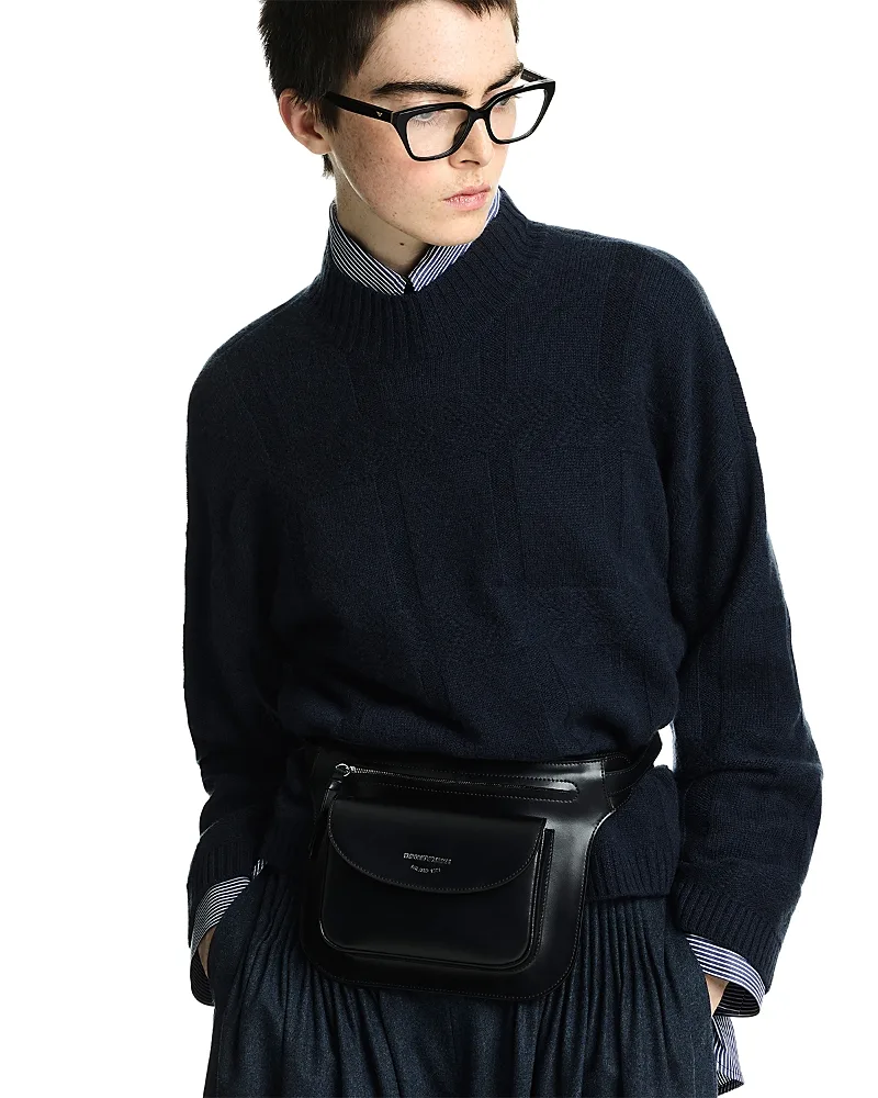 Emporio Armani Wool & Cashmere Cable Knit Sweater by Armani