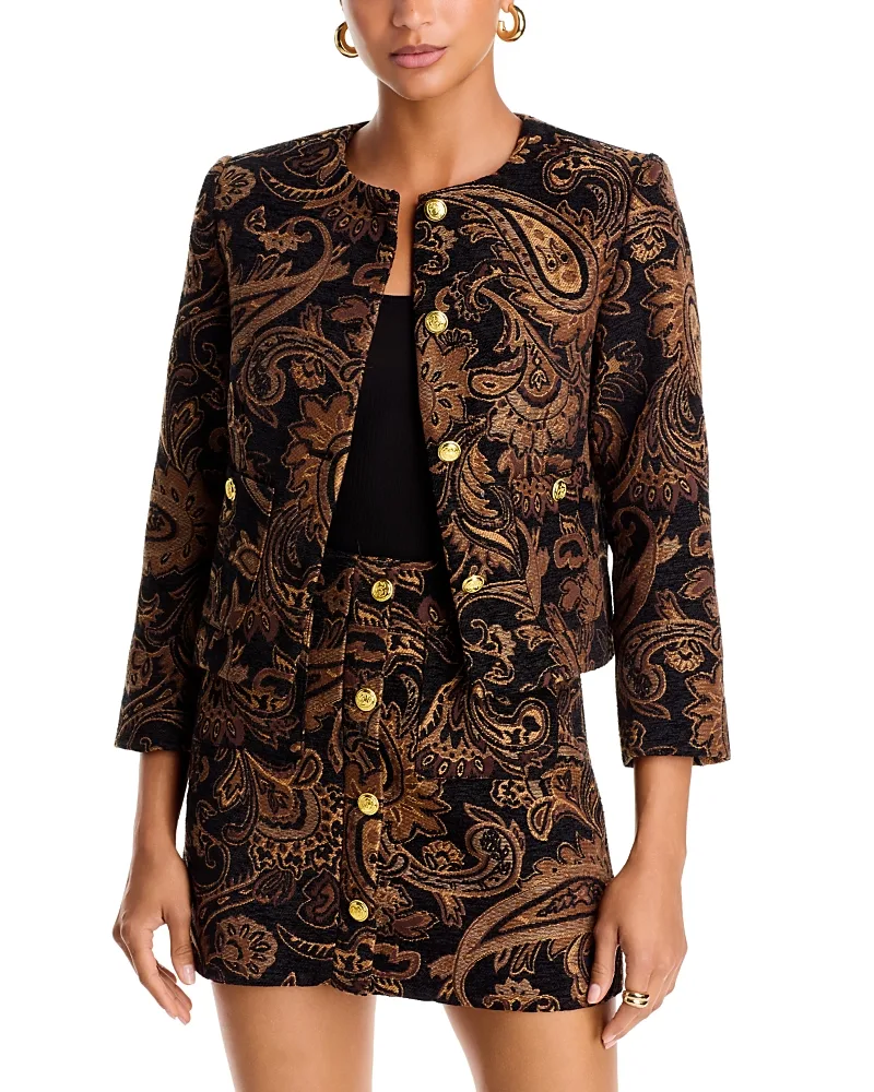 Paisley Brocade Jacket by AQUA