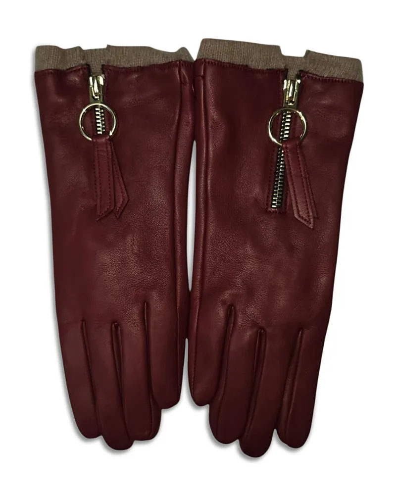 Zip Leather Gloves by Labonia