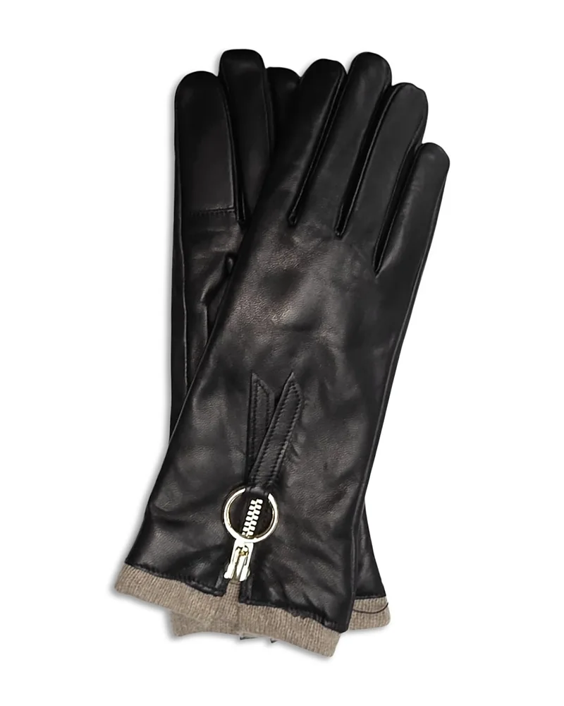 Zip Leather Gloves by Labonia