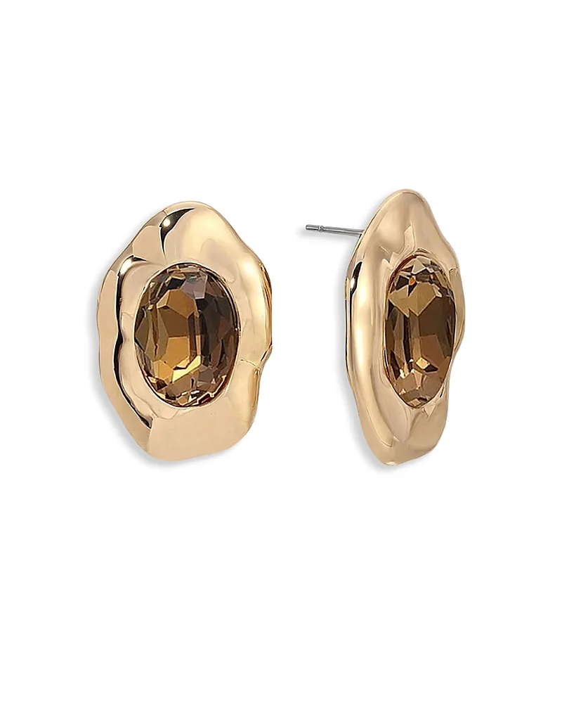 Molten Glow Crystal Stud Earrings by Ettika