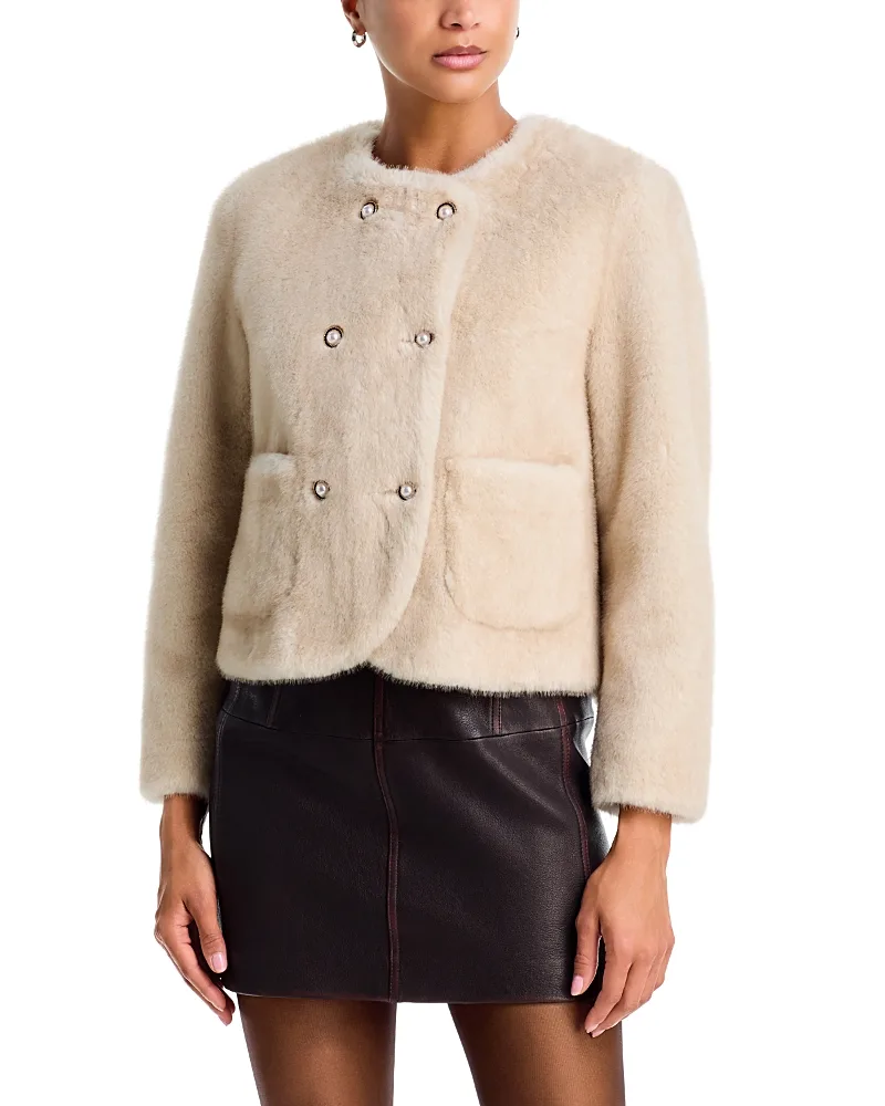 Faux Shearling Jacket by AQUA