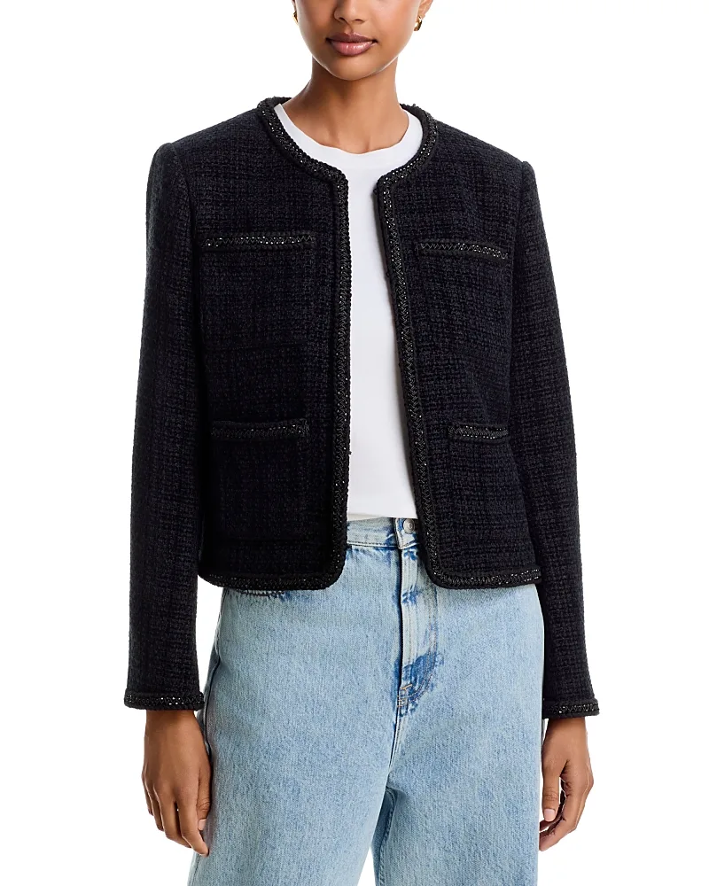 Chenille Tweed Four Pocket Jacket