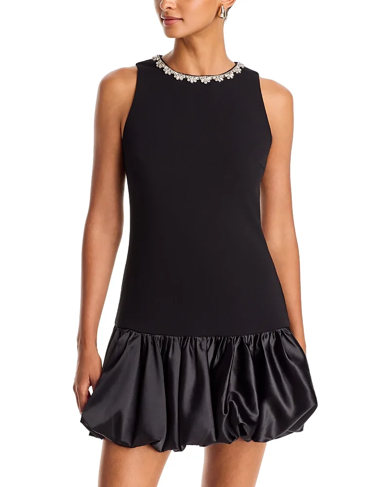 Jewel Sleeveless Bubble Mini Dress by AQUA