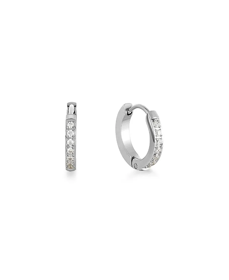 Tiny Gold Hoop Earrings by Atolea