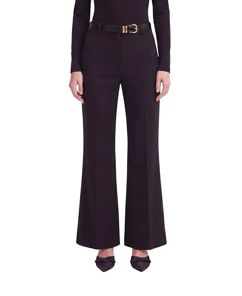 Belted Straight-Leg Trousers by Nocturne