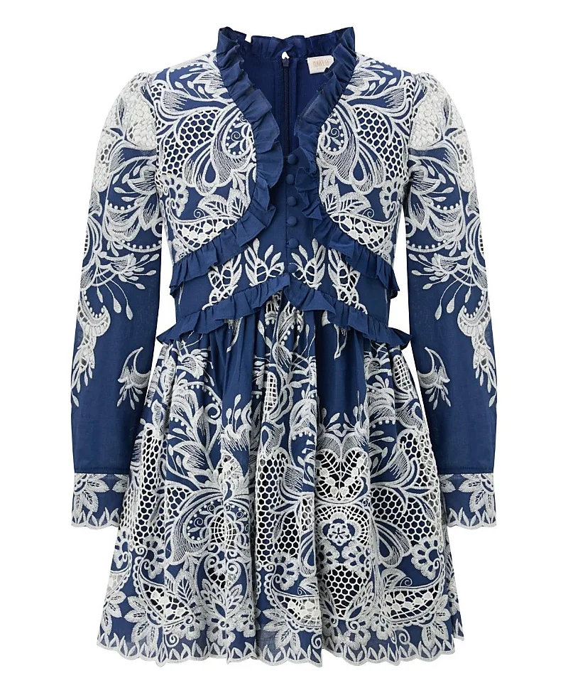 Maia Embroidered Mini Dress by Marlo Kids